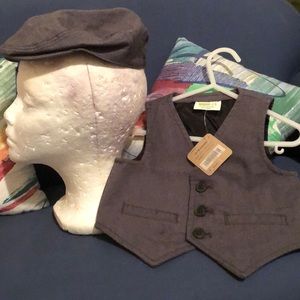 Toddler Driver cap and vest set.